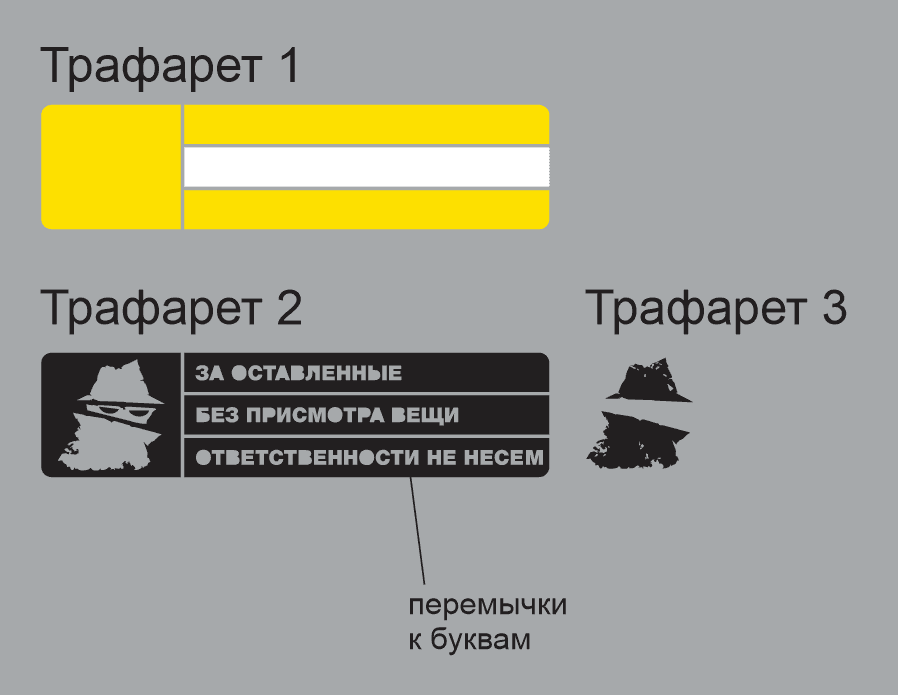 Наборы трафаретов: 5 наборов по 793 рубля